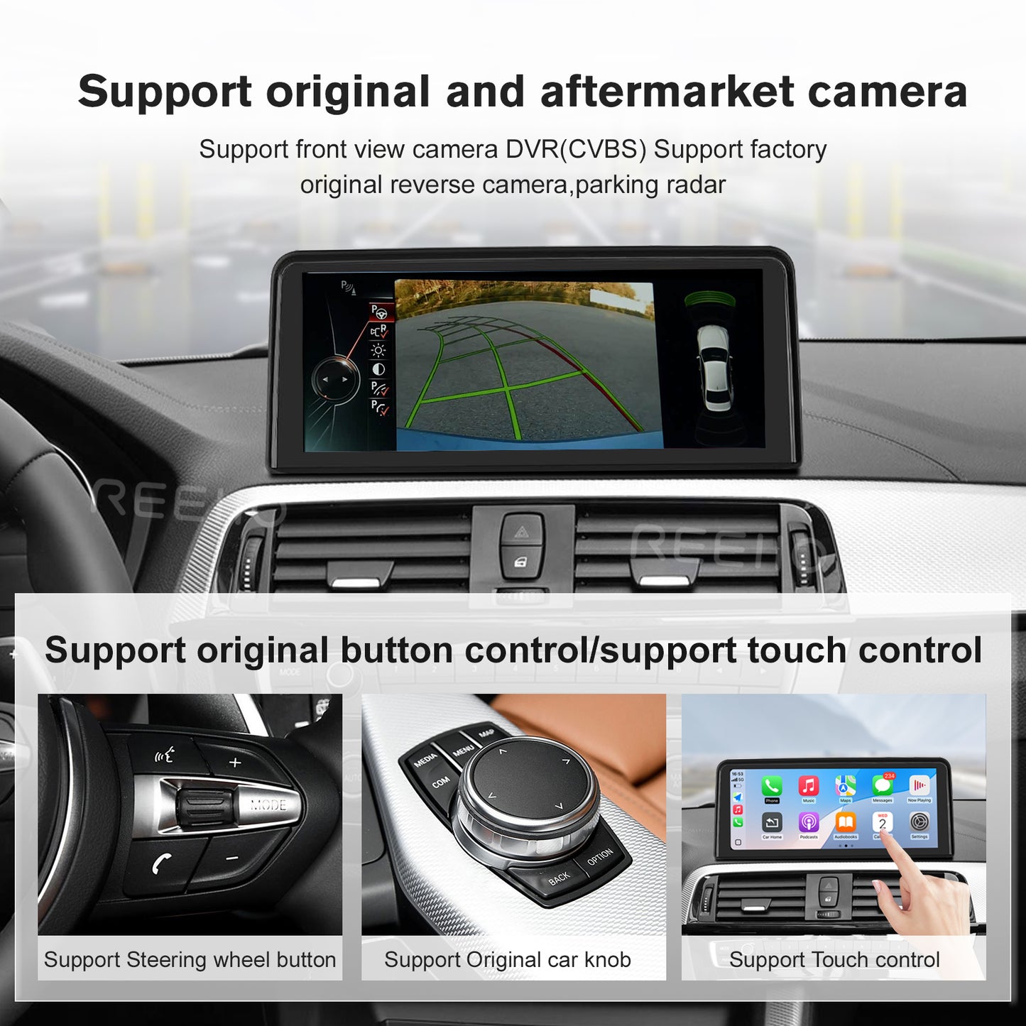 10.25 inch Wireless CarPlay Android Auto Linux Multimedia Screen Compatible With BMW ID5/ID6 EVO system