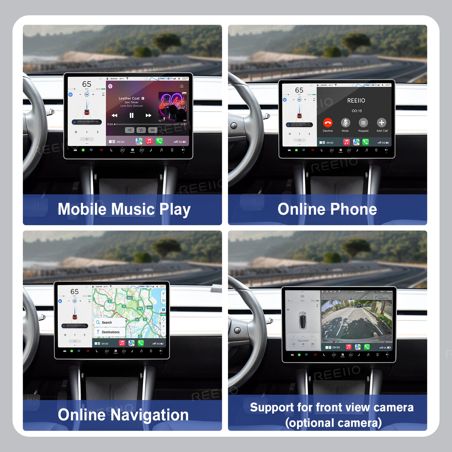 Wireless CarPlay Android Auto Retrofit Compatible With Tesla Model Y Model 3