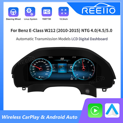 12.3" LCD Cluster Digital Dashboard For Mercedes Benz E-class W212