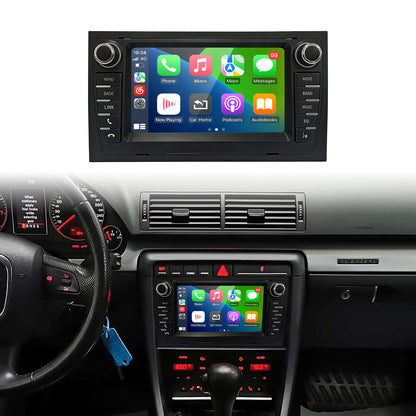 7" Car Stereo Radio Head Unit Multimedia Screen For Audi A4 Wireless CarPlay Android Auto