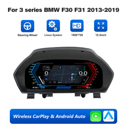 12.3" LCD Cluster Digital Dashboard For BMW F30/F31