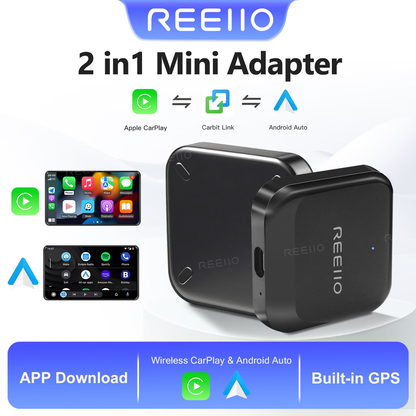 REEIIO USB Dongles Adapters For Carbitlink Smartlink Phonelink