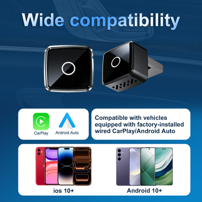 Reeiio 2 in 1 Wired to Wireless CarPlay Android Auto USB Adapter