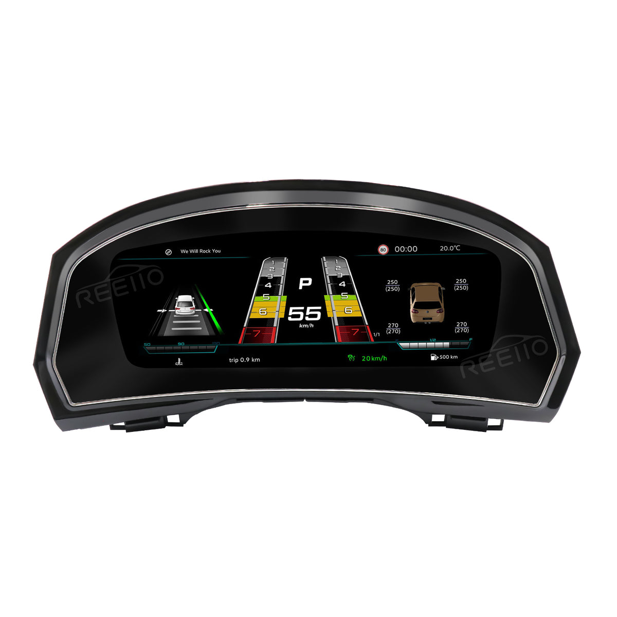 12.3" LCD Cluster Digital Dashboard For Volkswagen Passat Magotan Arteon CC