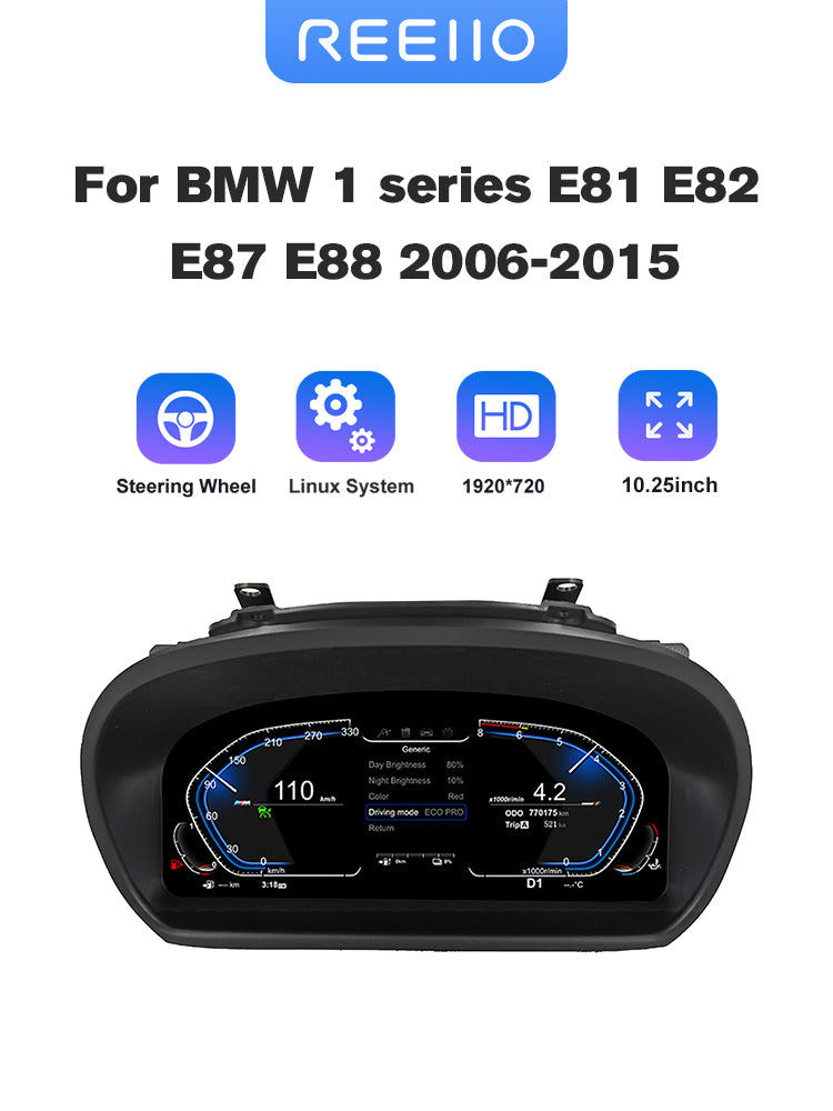 12.3" LCD Cluster Digital Dashboard For BMW 1 Series E87