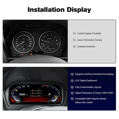 10.25" LCD Cluster Digital Dashboard For BMW 1/2 Series F20 F23