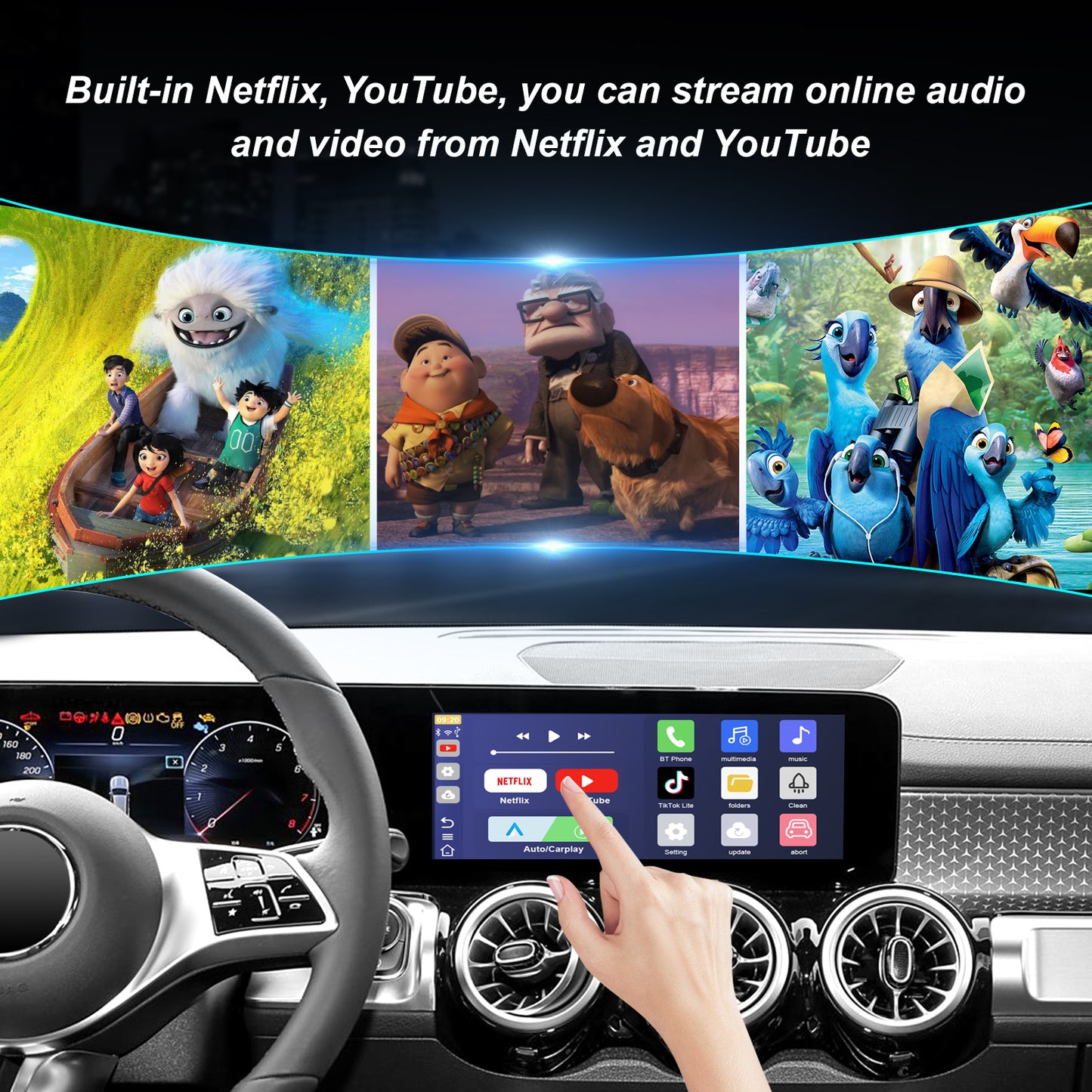 Wired to Wireless CarPlay&Android Auto USB AI Magic Box