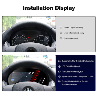12.3" LCD Cluster Digital Dashboard For BMW 1 Series E87