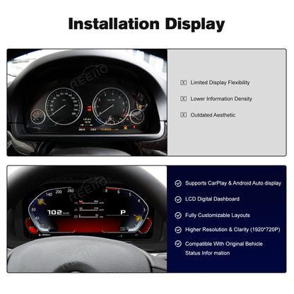 12.3" LCD Cluster Digital Dashboard For BMW 5/6/7 Series F10 F01 F06