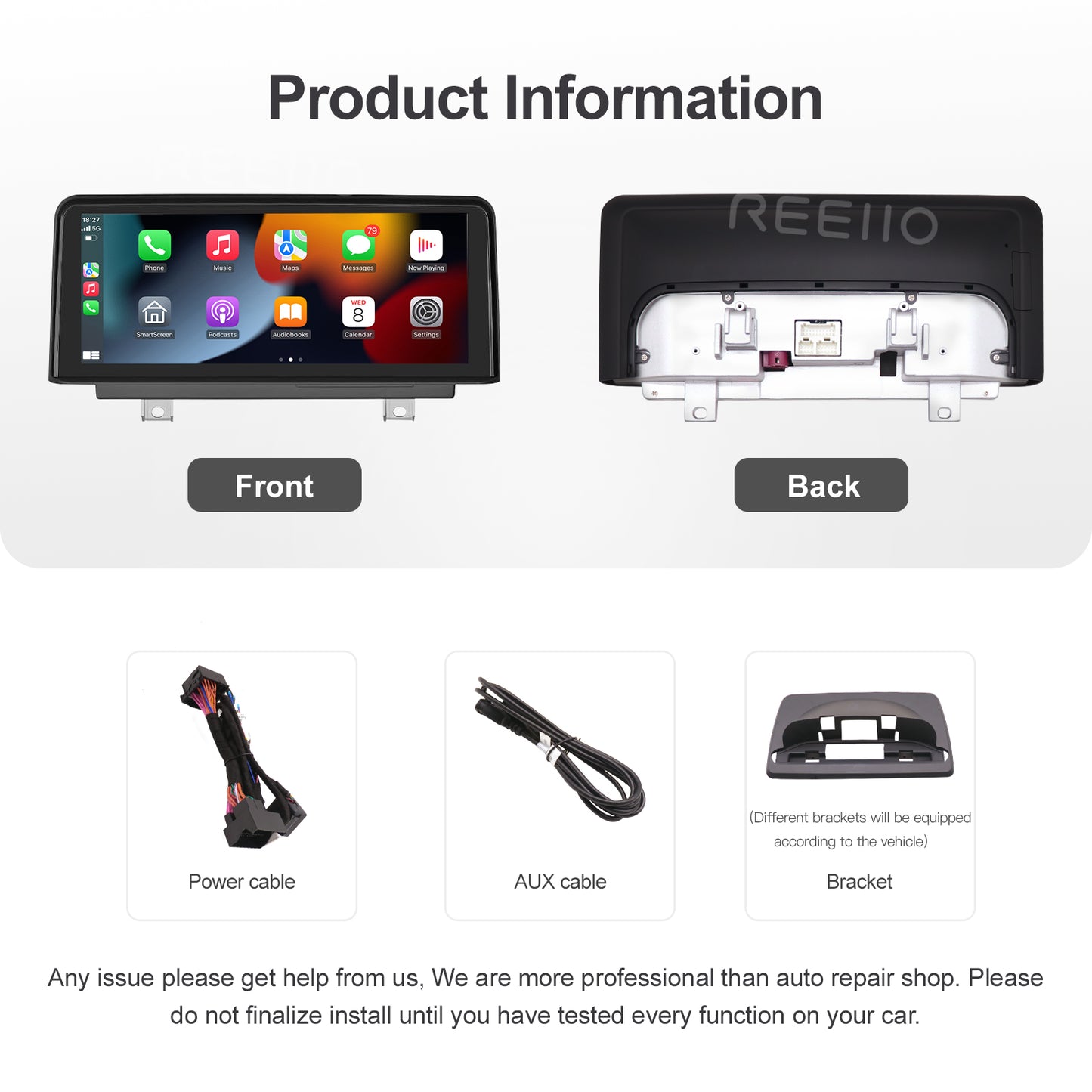 10.25 inch Wireless CarPlay Android Auto Linux Multimedia Screen Compatible With BMW ID5/ID6 EVO system