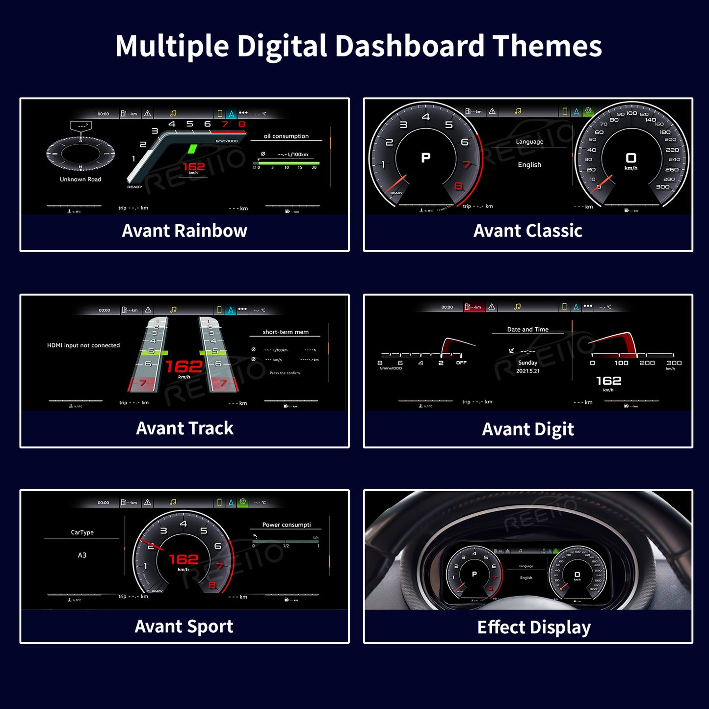 10.25" LCD Cluster Digital Dashboard For Audi TT