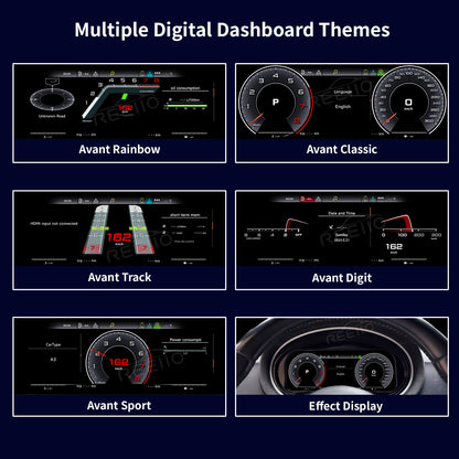10.25" LCD Cluster Digital Dashboard For Audi TT