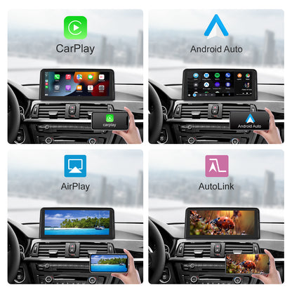 10,25 Zoll kabelloser CarPlay Android Auto Linux Multimedia-Bildschirm, kompatibel mit BMW 3er/4er F30~F33 (2012-2016)