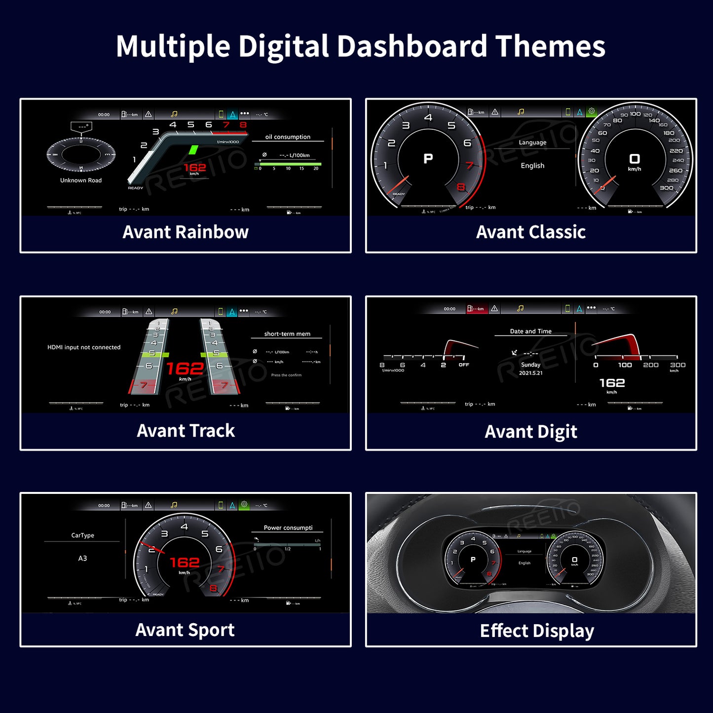 10.25" LCD Cluster Digital Dashboard For Audi A3