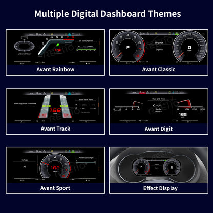 10.25" LCD Cluster Digital Dashboard For Audi A3