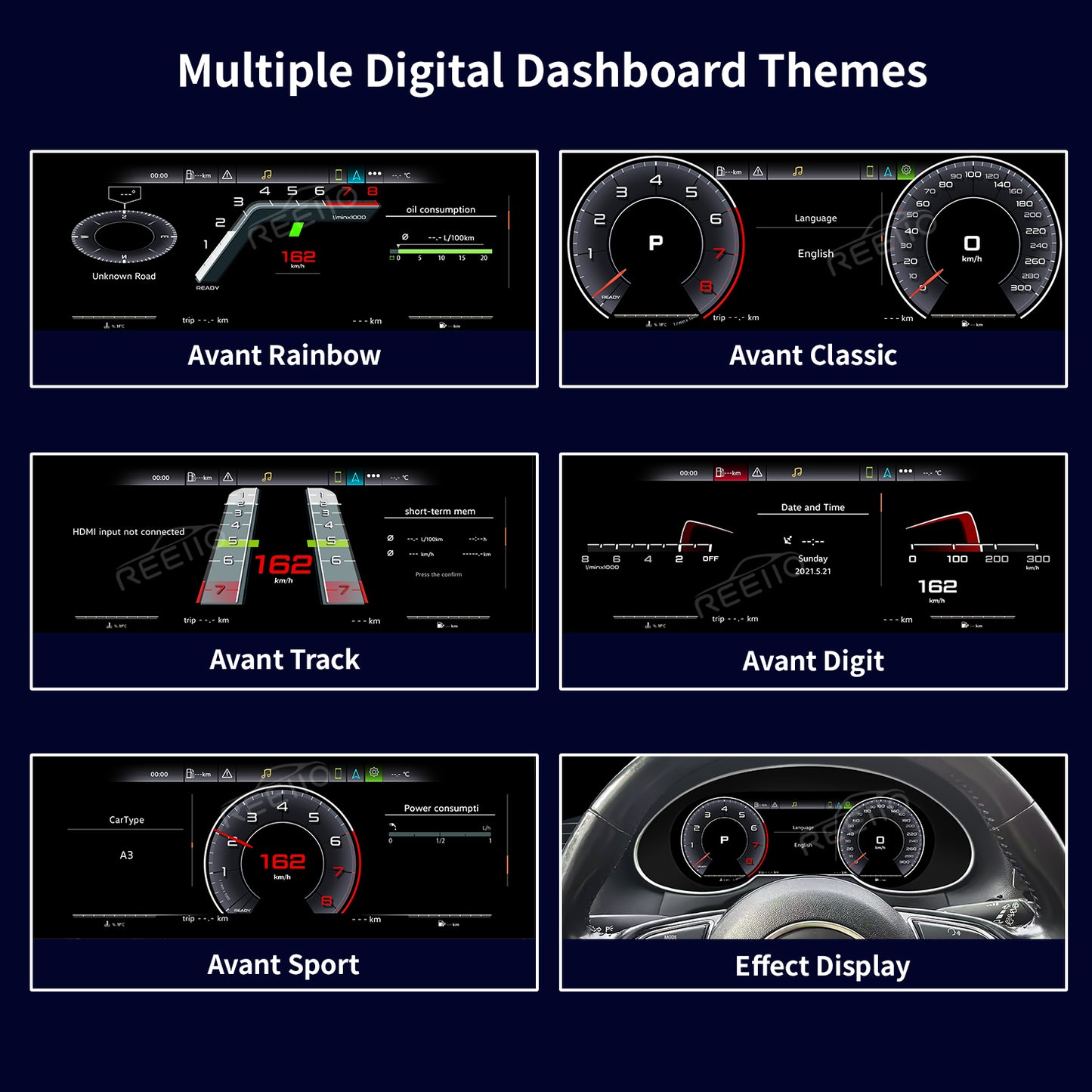 12.3" LCD Cluster Digital Dashboard For Audi Q5