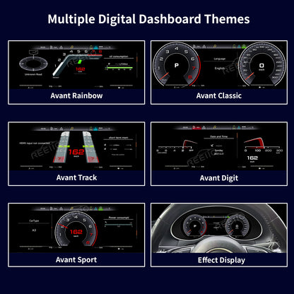 12.3" LCD Cluster Digital Dashboard For Audi Q5