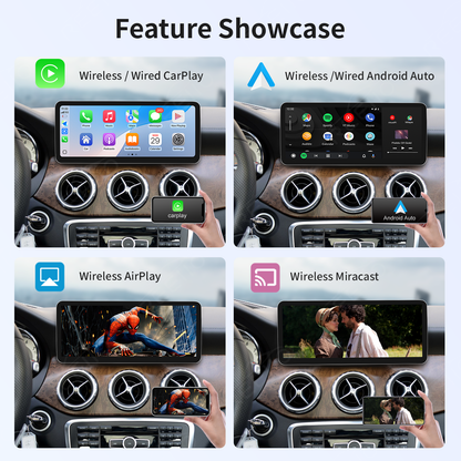 12.3" Ultra-Slim 2400x900 CarPlay Screen for Mercedes NTG4.5/NTG5.0