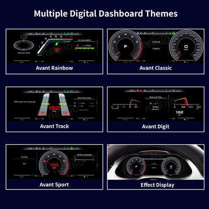 12.3" LCD Cluster Digital Dashboard For Audi A4