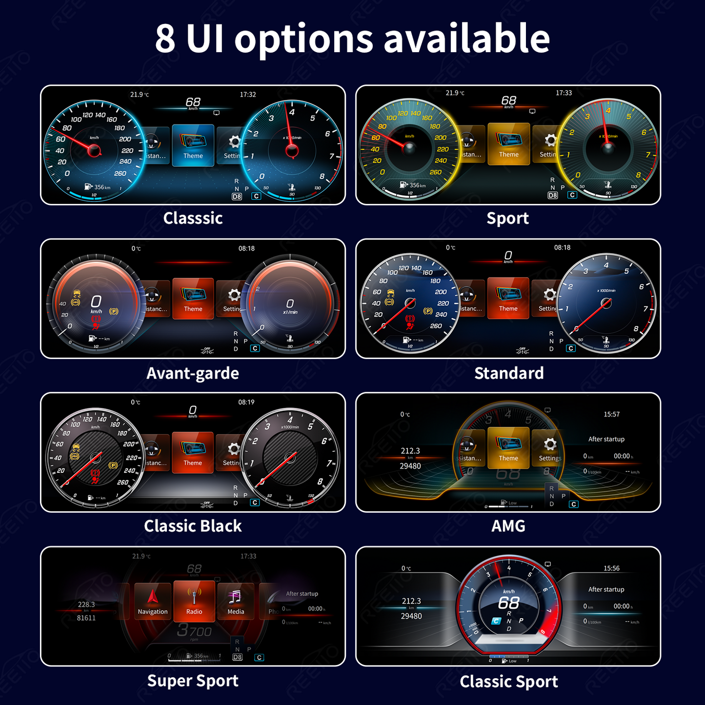 12.3" LCD Cluster Digital Dashboard For Mercedes Benz A/GLA/CLA