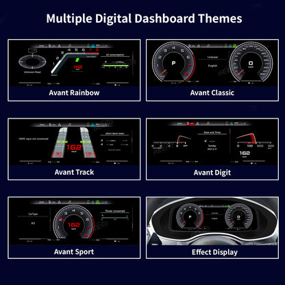 12.3" LCD Cluster Digital Dashboard For Audi A6/A7