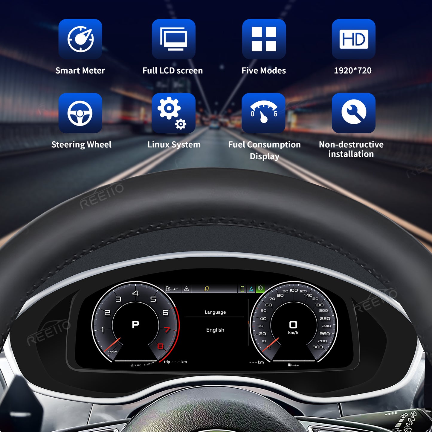 12.3" LCD Cluster Digital Dashboard For Audi A6/A7