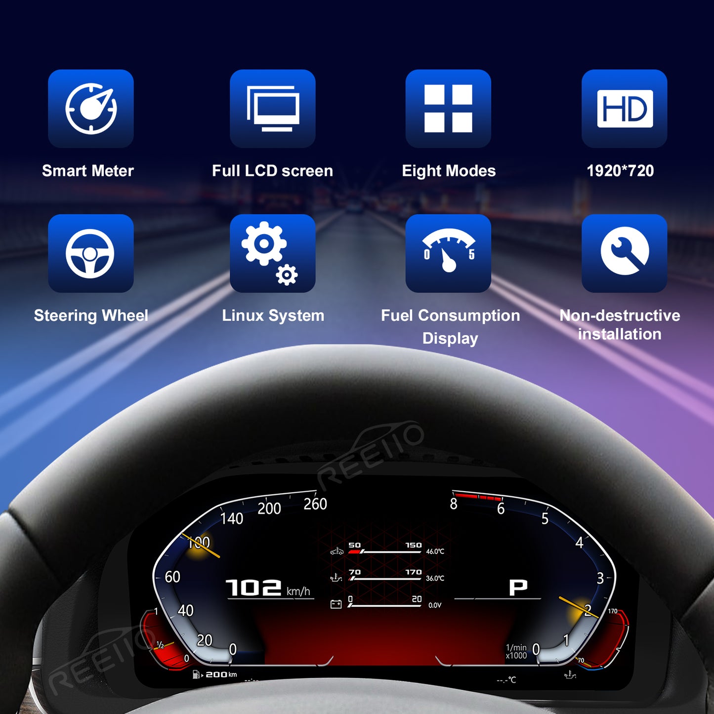 12.3" LCD Cluster Digital Dashboard For BMW 5/6/7 Series F10 F01 F06