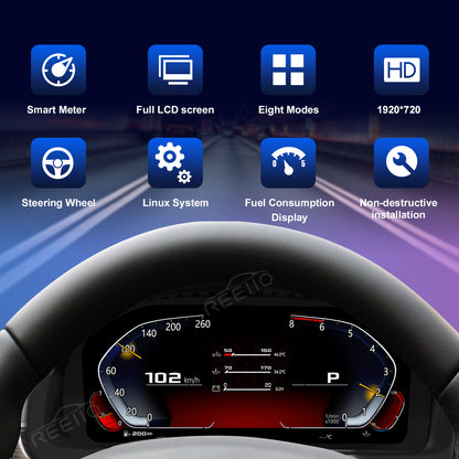 12.3" LCD Cluster Digital Dashboard For BMW 5/6/7 Series F10 F01 F06