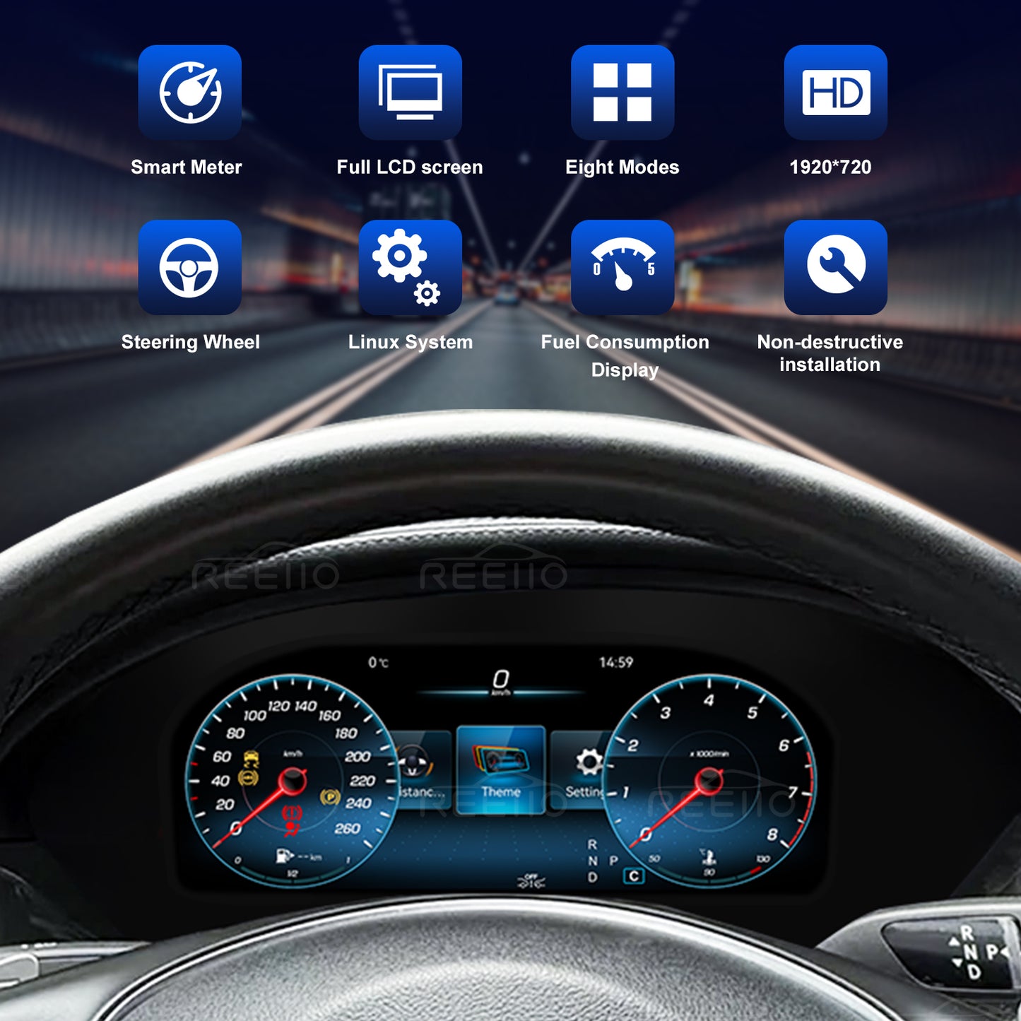 12.3" LCD Cluster Digital Dashboard For Mercedes Benz CLS 2012-2017