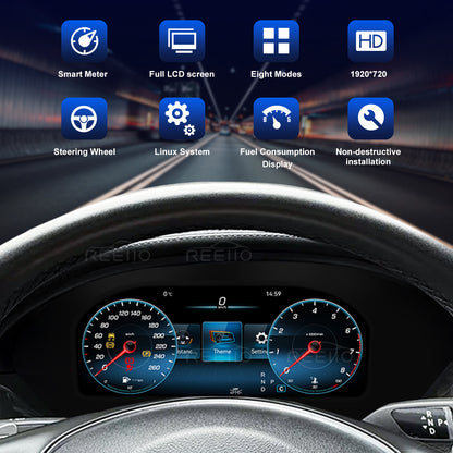 12.3" LCD Cluster Digital Dashboard For Mercedes Benz CLS 2012-2017