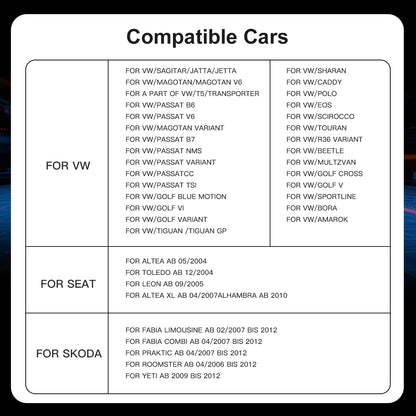 7" Car Stereo Radio Head Unit Multimedia Screen For Volkswagen Wireless CarPlay Android Auto