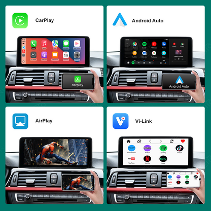 10.25" Wireless CarPlay Screen for BMW 3/4Series F30 – Supports YouTube