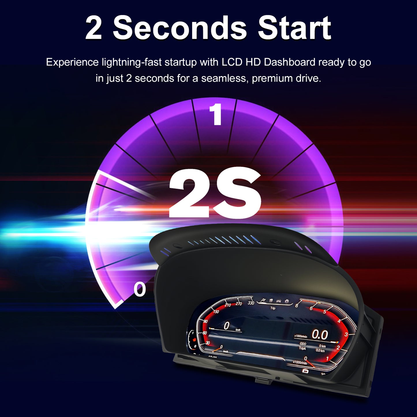 12.3" LCD Cluster Digital Dashboard For BMW X5/X6 E70/E71