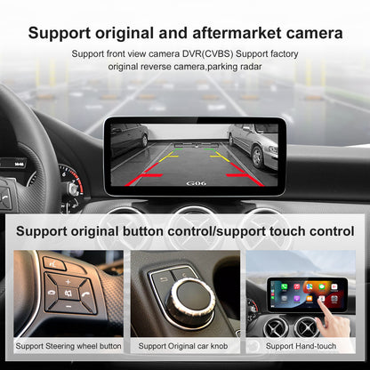Kabelloser CarPlay Android Auto Linux Multimedia-Bildschirm, kompatibel mit Mercedes Benz NTG 4.5 (2012–2015)