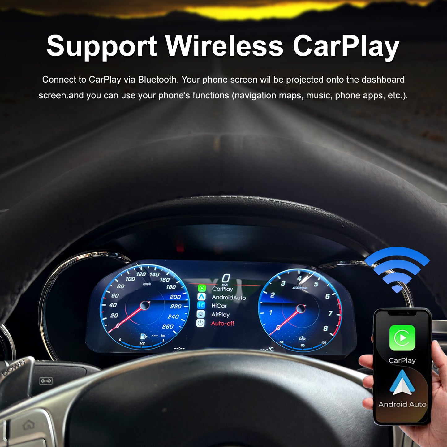 12.3" LCD Digital Dashboard For Mercedes Benz GLC C-Class