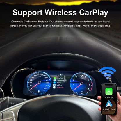 12.3" LCD Digital Dashboard For Mercedes Benz GLC C-Class