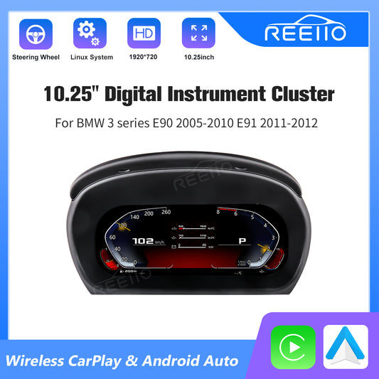 10.25" LCD Cluster Digital Dashboard For BMW 3 Series E90 E91