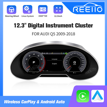 12.3" LCD Cluster Digital Dashboard For Audi Q5