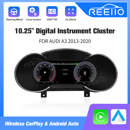 10.25" LCD Cluster Digital Dashboard For Audi A3