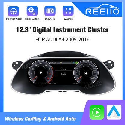 12.3" LCD Cluster Digital Dashboard For Audi A4