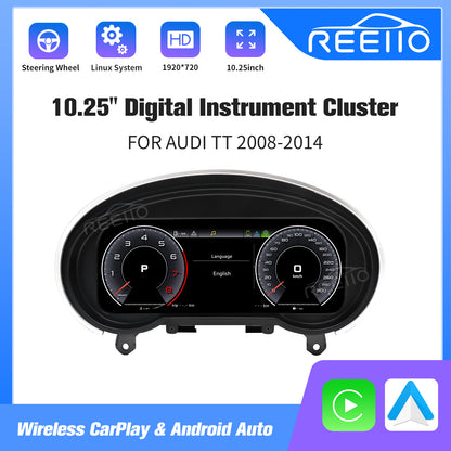 10.25" LCD Cluster Digital Dashboard For Audi TT
