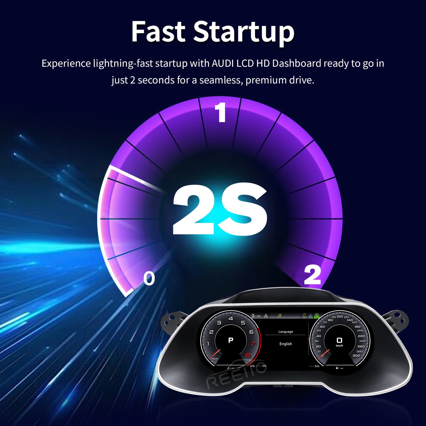 12.3" LCD Cluster Digital Dashboard For Audi A4