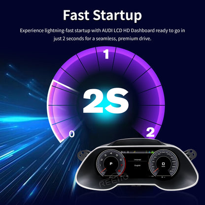12.3" LCD Cluster Digital Dashboard For Audi A4