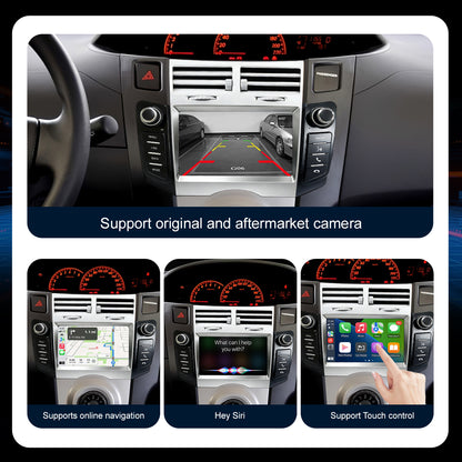 7" Car Stereo Radio Head Unit Multimedia Screen For Toyota Yaris Wireless CarPlay Android Auto