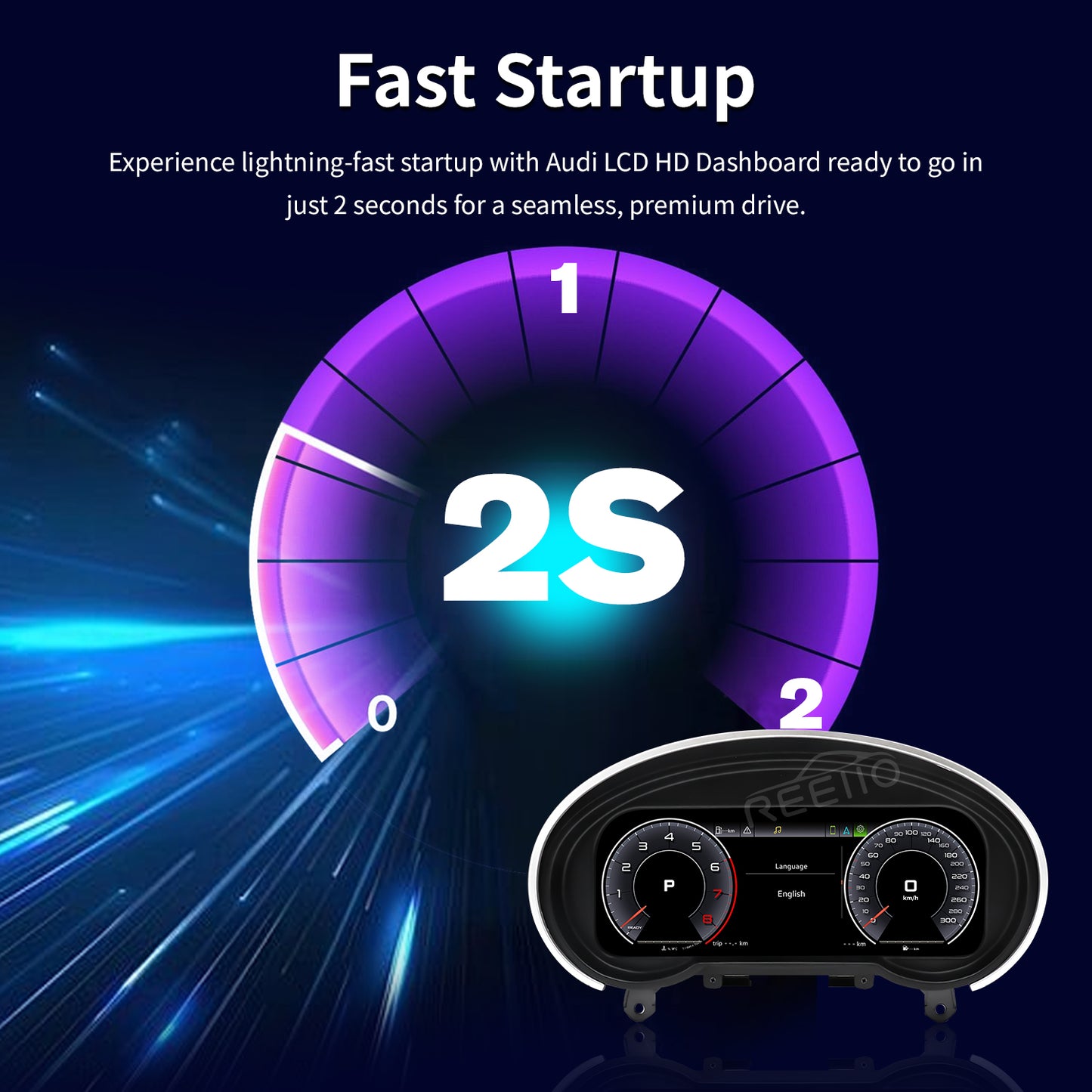 10.25" LCD Cluster Digital Dashboard For Audi TT