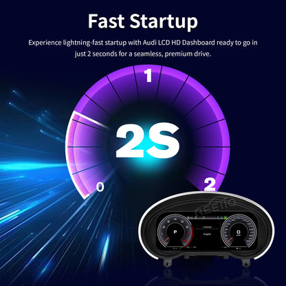 10.25" LCD Cluster Digital Dashboard For Audi TT