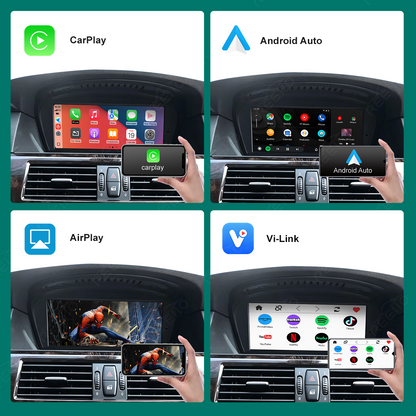 8.8" Wireless CarPlay Screen for BMW 3/5 Series E60 E90 – Supports YouTube