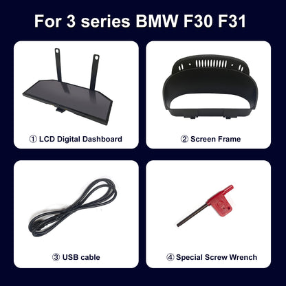 12.3" LCD Cluster Digital Dashboard For BMW X5/X6 E70/E71