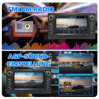 7" Car Stereo Radio Head Unit Multimedia Screen For Audi A4 Wireless CarPlay Android Auto