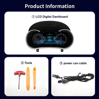 12.3" LCD Cluster Digital Dashboard For Mercedes Benz ML/GL/GLE/GLS/G